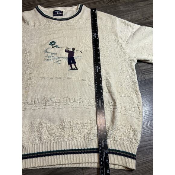 Cypress Links Vintage Golf Pullover Sweater‎ Mens Large Gold Embroidered Logo - Picture 5 of 8
